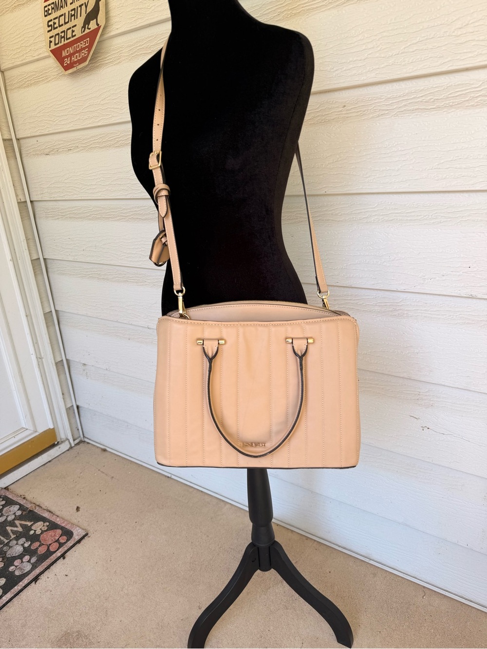 Nine West Eloise Jet Set Handbag Beige